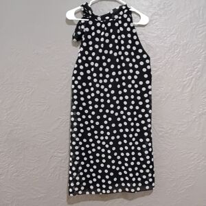 J.B.S. Womes Black and White Polka Dot Dress Size 12